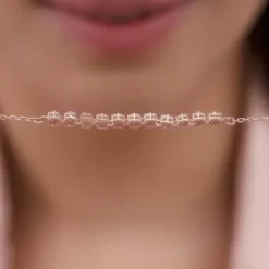 Rose Gold Shimmer Beads Bracelet