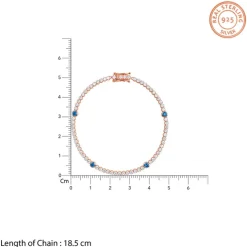 Rose Gold Shiney Tennis Bracelet