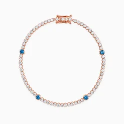 Rose Gold Shiney Tennis Bracelet