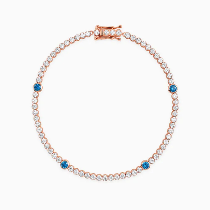 Rose Gold Shiney Tennis Bracelet