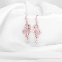 Rose Gold Shining Butterfly Earrings
