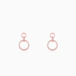 Rose Gold Shiny Drop Earrings