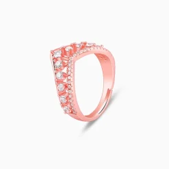 Rose Gold Shiny Vanki Ring