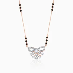 Rose Gold Shruthi Lab Grown Diamond Mangalsutra
