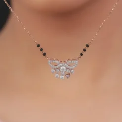 Rose Gold Shruthi Lab Grown Diamond Mangalsutra