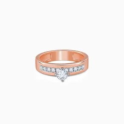 Rose Gold Smitten Solitaire Lab Grown Diamond Ring