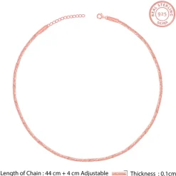 Rose Gold Snake Shine Chain