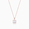 Rose Gold Snow White Pendant With Link Chain