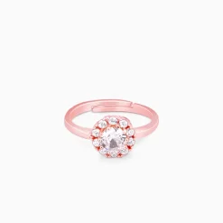 Rose Gold Solitaire Spin Ring