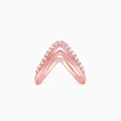 Rose Gold Sparkling Spirits Vanki Ring