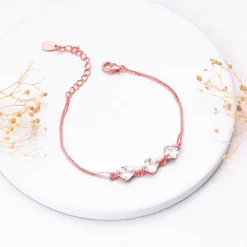 Rose Gold Sparkling Zircon Bracelet