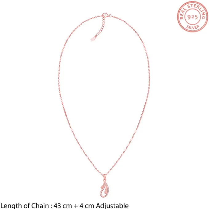 Rose Gold Specially You Pendant With Link Chain