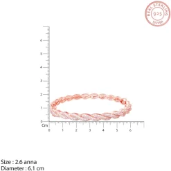 Rose Gold Spiral Splendour Bangle