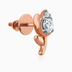 Rose Gold Spring Grace Lab Grown Diamond Earrings