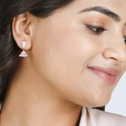 Rose Gold Squared Jhumki