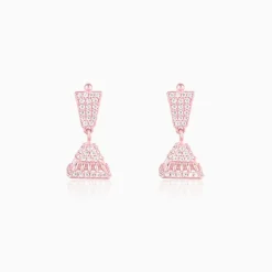 Rose Gold Squared Jhumki