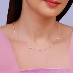 Rose Gold Star Constellation Necklace