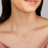 Rose Gold Star Crossed Lovers Necklace