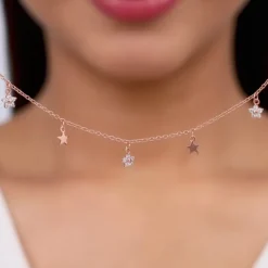 Rose Gold Starlit Dreams Charm Bracelet