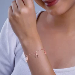 Rose Gold Starry Race Bracelet