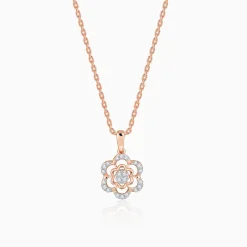 Rose Gold Stately Diamond Pendant