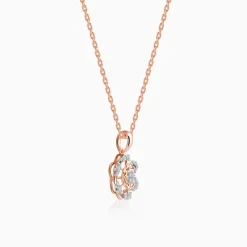 Rose Gold Stately Diamond Pendant