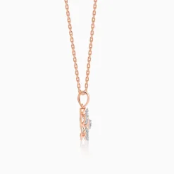 Rose Gold Stately Diamond Pendant