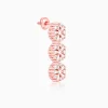Rose Gold Studded Flower Set of Three