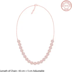 Rose Gold Studded Flower Set of Three