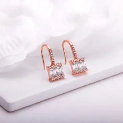 Rose Gold Sugar Crystal Earring