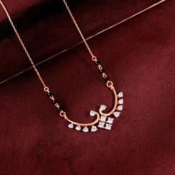 Rose Gold Sunetra Diamond Mangalsutra