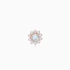 Rose Gold Sunstar Lab Grown Diamond Nose Pin
