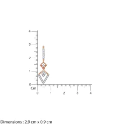 Rose Gold Swanky Diamond Earrings