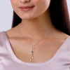 Rose Gold Swinging Bird Pendant with Link Chain