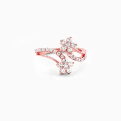 Rose Gold Swish of Shine Ring
