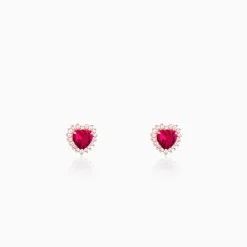 Rose Gold Take Me to Your Heart Studs