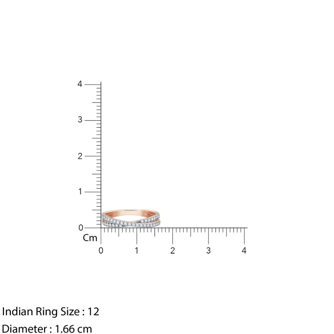 Rose Gold Thea Criss Cross Lab Grown Diamond Ring