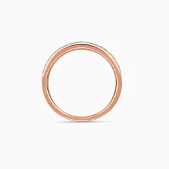 Rose Gold Tiara Crown Lab Grown Diamond Ring