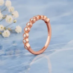 Rose Gold Timeless Loop Lab Grown Diamond Ring