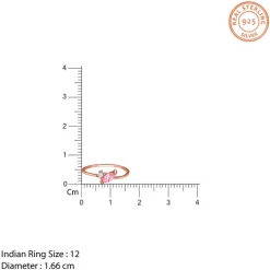 Rose Gold Toi et Moi Ring (Size 12)