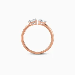 Rose Gold Toi Moi Solitaire Lab Grown Diamond Ring