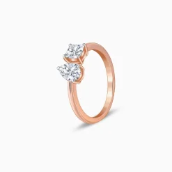 Rose Gold Toi Moi Solitaire Lab Grown Diamond Ring