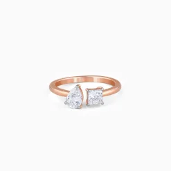 Rose Gold Toi Moi Solitaire Lab Grown Diamond Ring