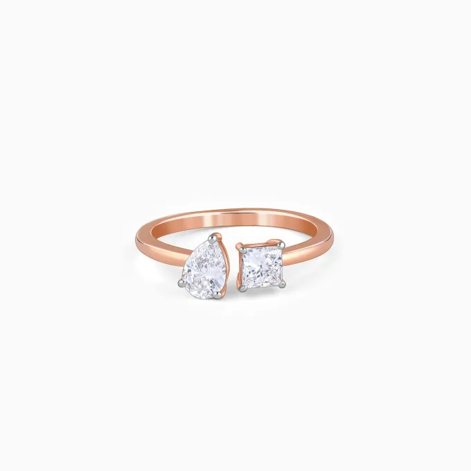 Rose Gold Toi Moi Solitaire Lab Grown Diamond Ring