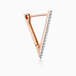 Rose Gold Trinity Lab Grown Diamond Studs