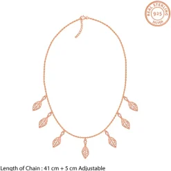Rose Gold Tropical Charms Necklace