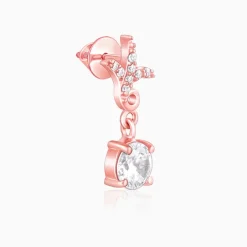 Rose Gold Twigs of Twinkle Earrings