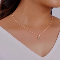 Rose Gold Twinkling Drops Diamond Pendant