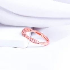 Rose Gold Twisty Turns Ring