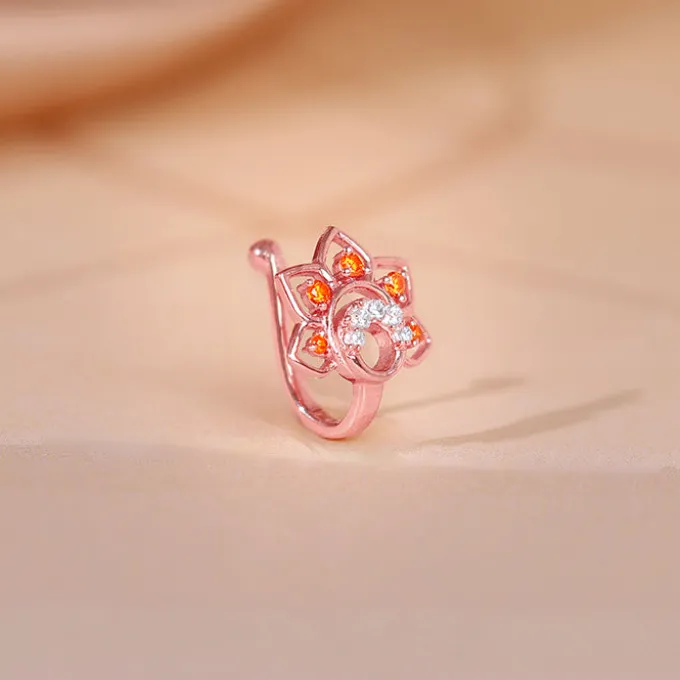 Rose Gold Uma Nose Pin (Clip on)